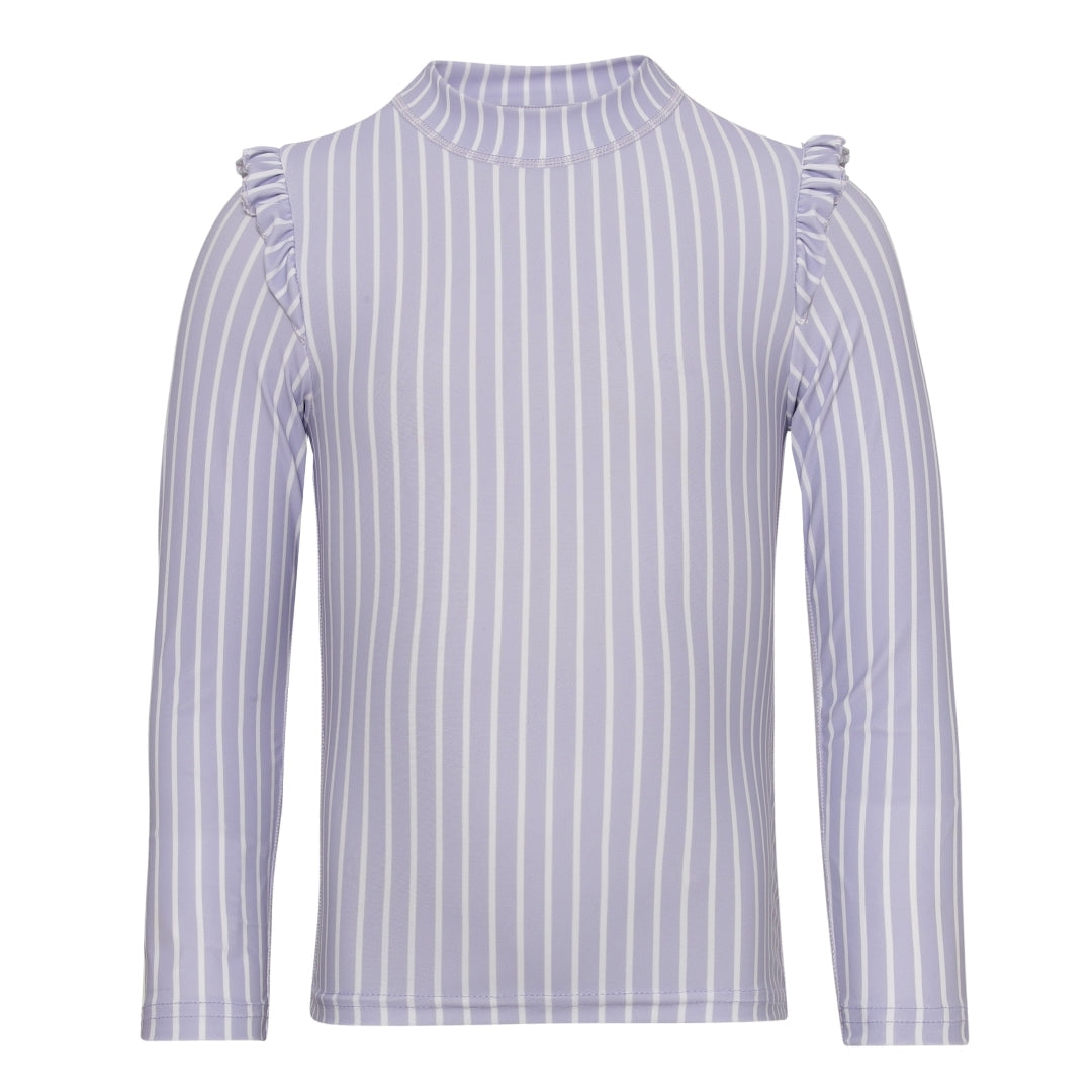 Badetrøje - Lavender - Striped