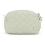 Quilted Toilet taske Stor - Olive Mist