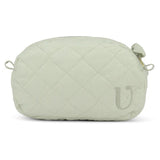 Quilted Toiletry Bag Olive Mist Organic