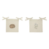 Bed pocket single 2 pack Hedgehog & Ground Elder