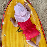 Swimsuit - Neoprene - Berry - Dots
