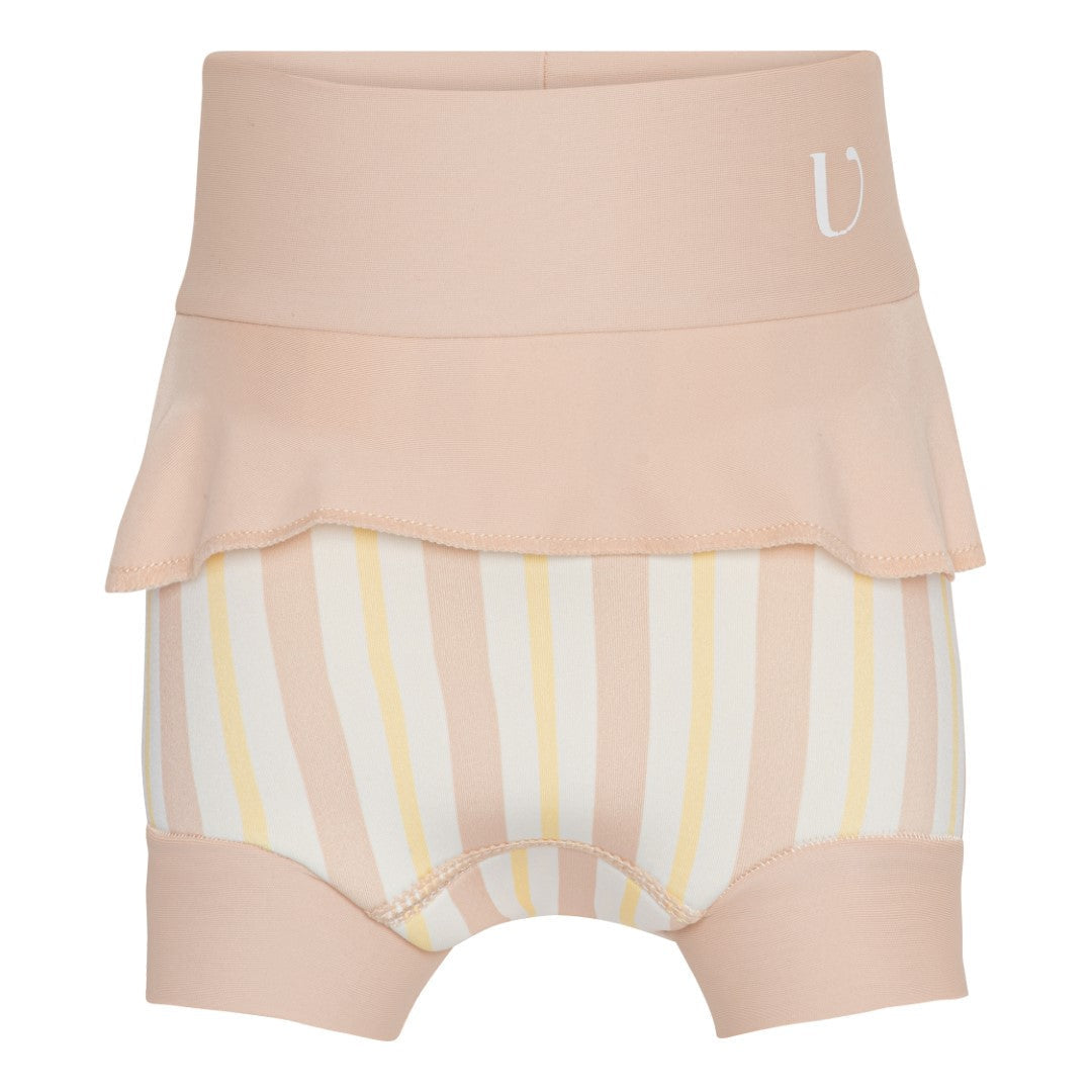 Blebadebukser Neopren - Striped - Misty Rose