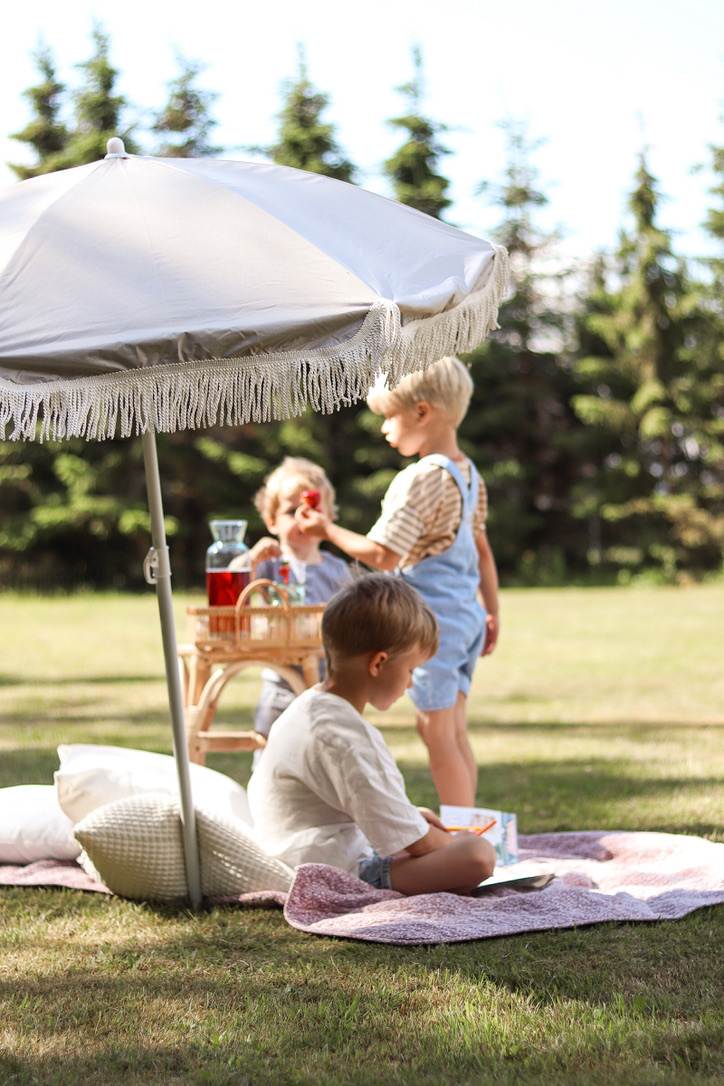 Beach umbrella - UV50+ - Oyster Grey