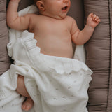 Knitted Blanket Baby - Milk