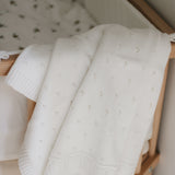 Knitted Blanket Baby - Milk