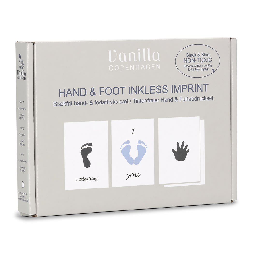 Hand and Footprint - Stamp Set - Blue/Black