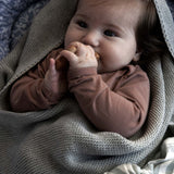 Cocoon/Swaddle Grey Dune GOTS