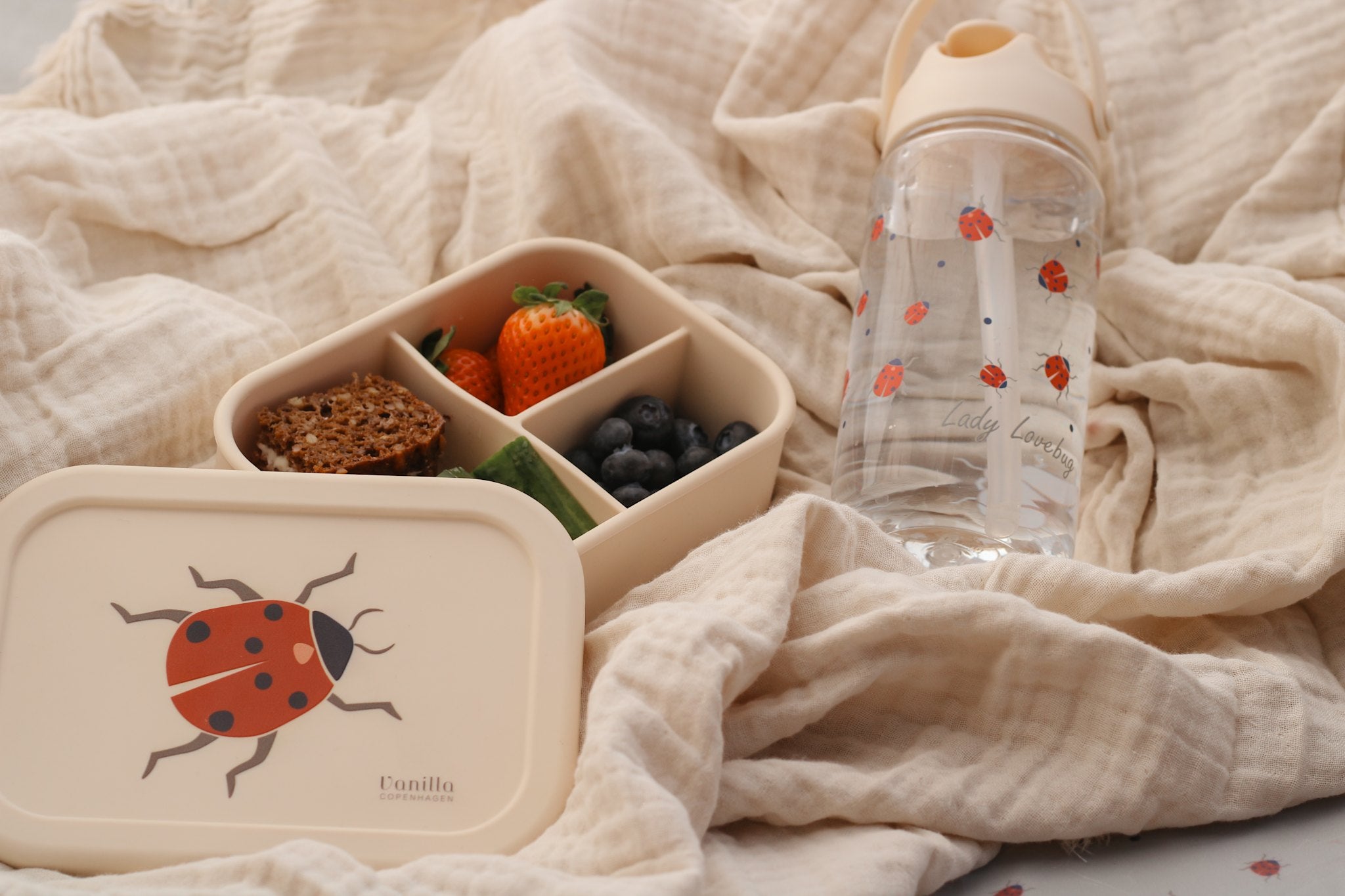 Lunch Box - Ladybug- Silicone