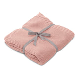 Knitted Blanket - Misty Rose