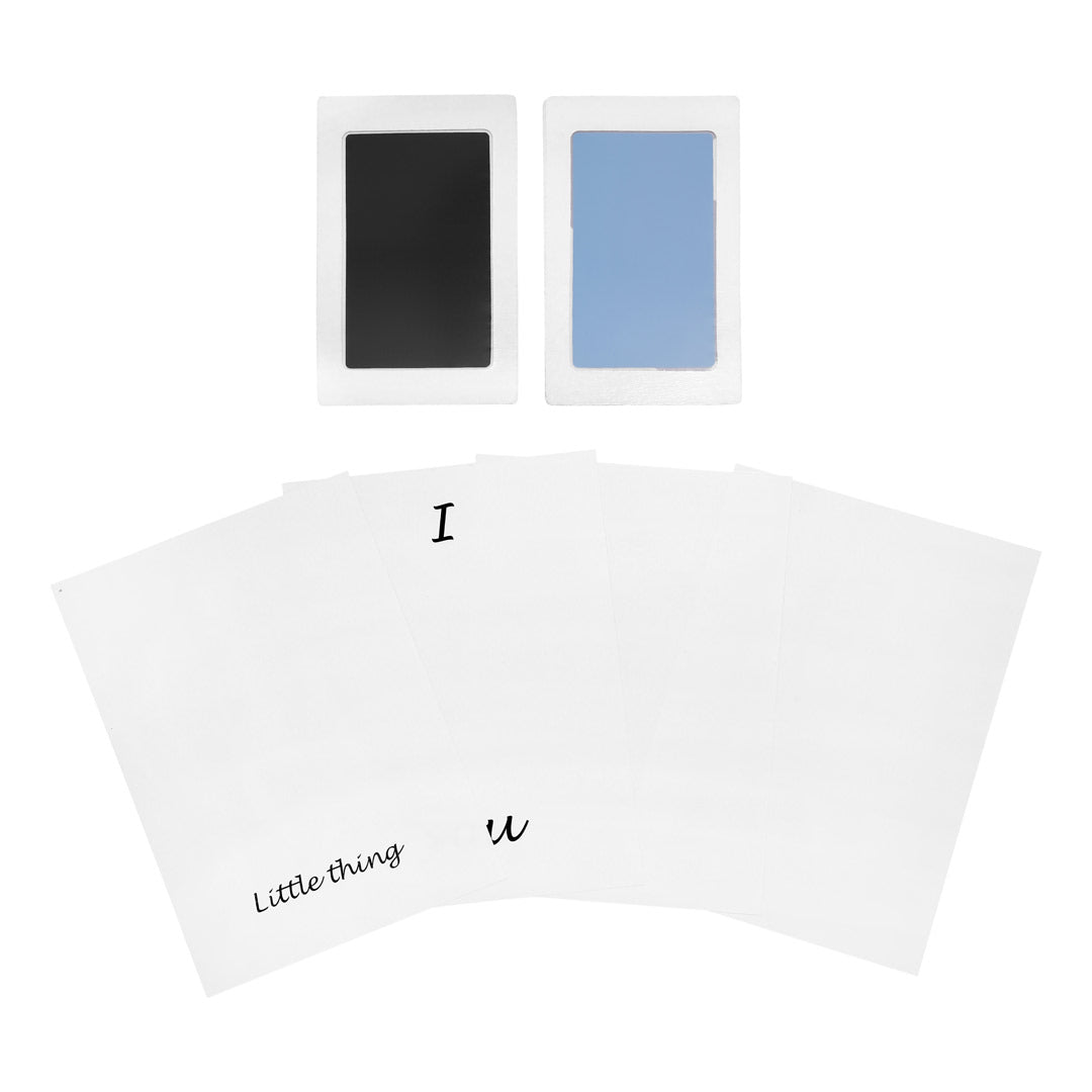 Hand and Footprint - Stamp Set - Blue/Black