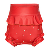 Swim Pants - Neoprene - Berry - Dots