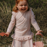 Swim Shirt - Frill - English Rose