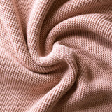 Knitted Blanket - Misty Rose