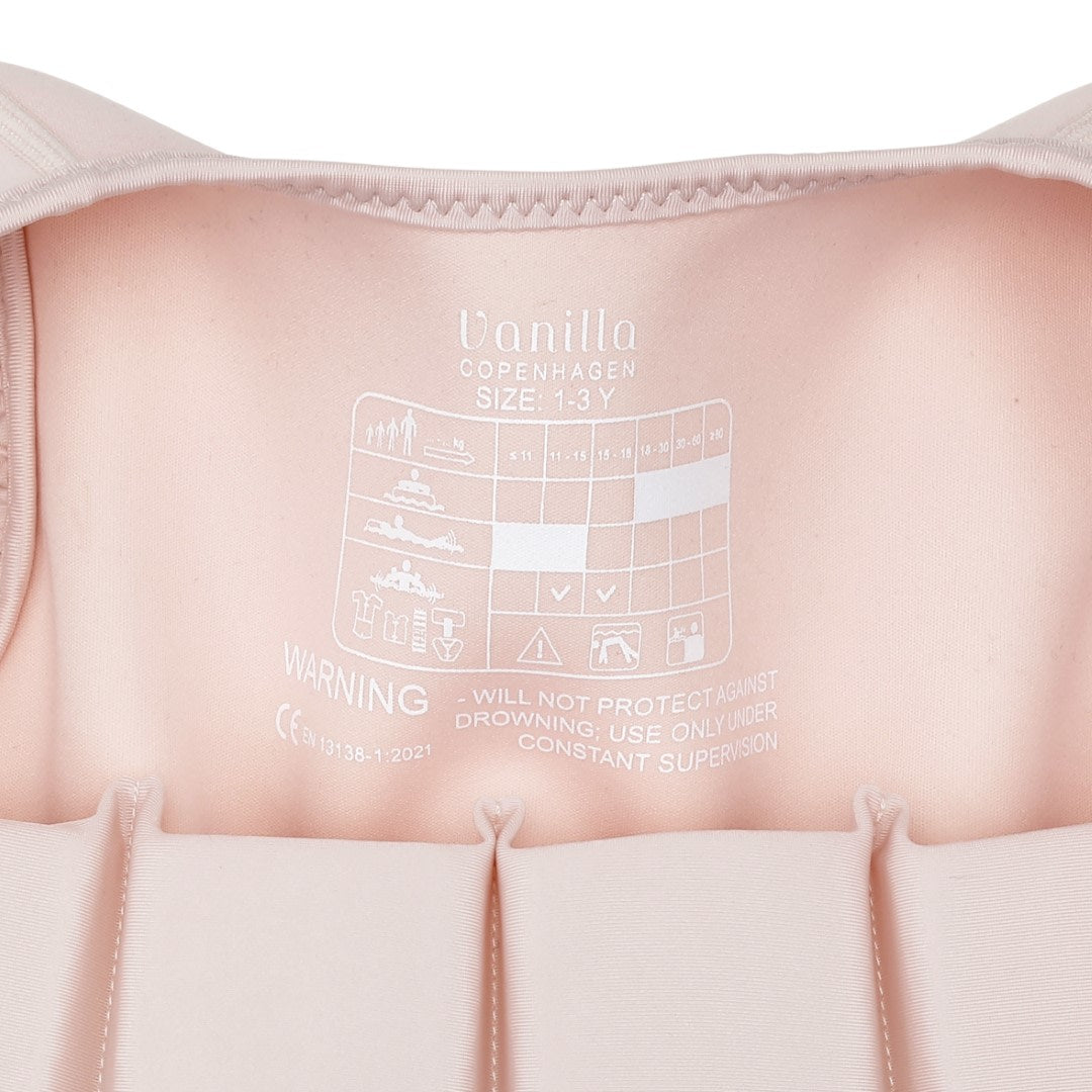 Swim vest with ruffle - English Rose